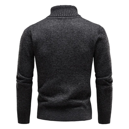 Sweater Men Turtleneck Luxury Brand