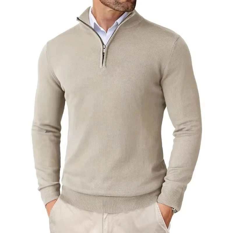 Men's Slim Mock Neck Sweaters