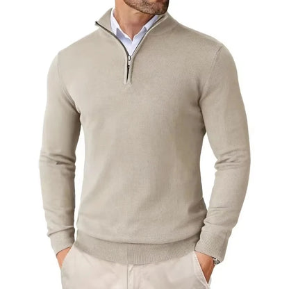 Men's Slim Mock Neck Sweaters