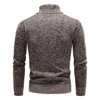 Sweater Men Turtleneck Luxury Brand