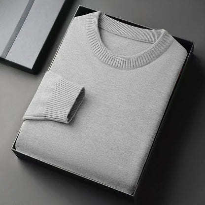 Men's Neck Sweater Whit a Slim Fit