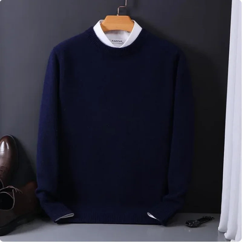 Cashmere Knit Pullover – Men's Winter Sweater