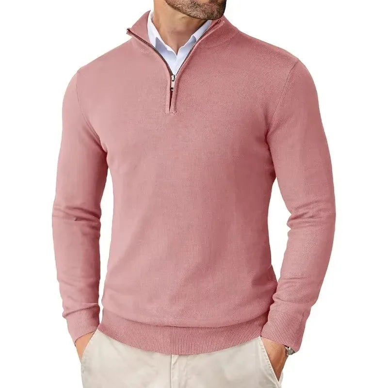 Men's Slim Mock Neck Sweaters