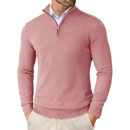 Men's Slim Mock Neck Sweaters