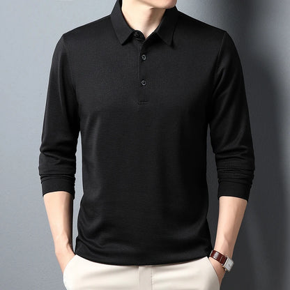Men's Business Casual Polo Shirt - Comfortable Top