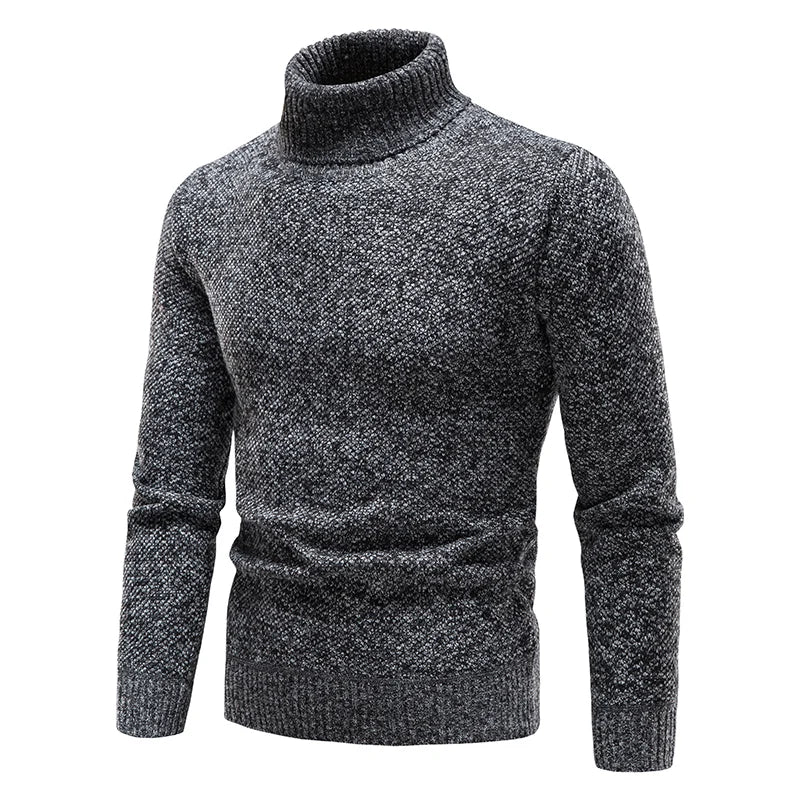 Sweater Men Turtleneck Luxury Brand