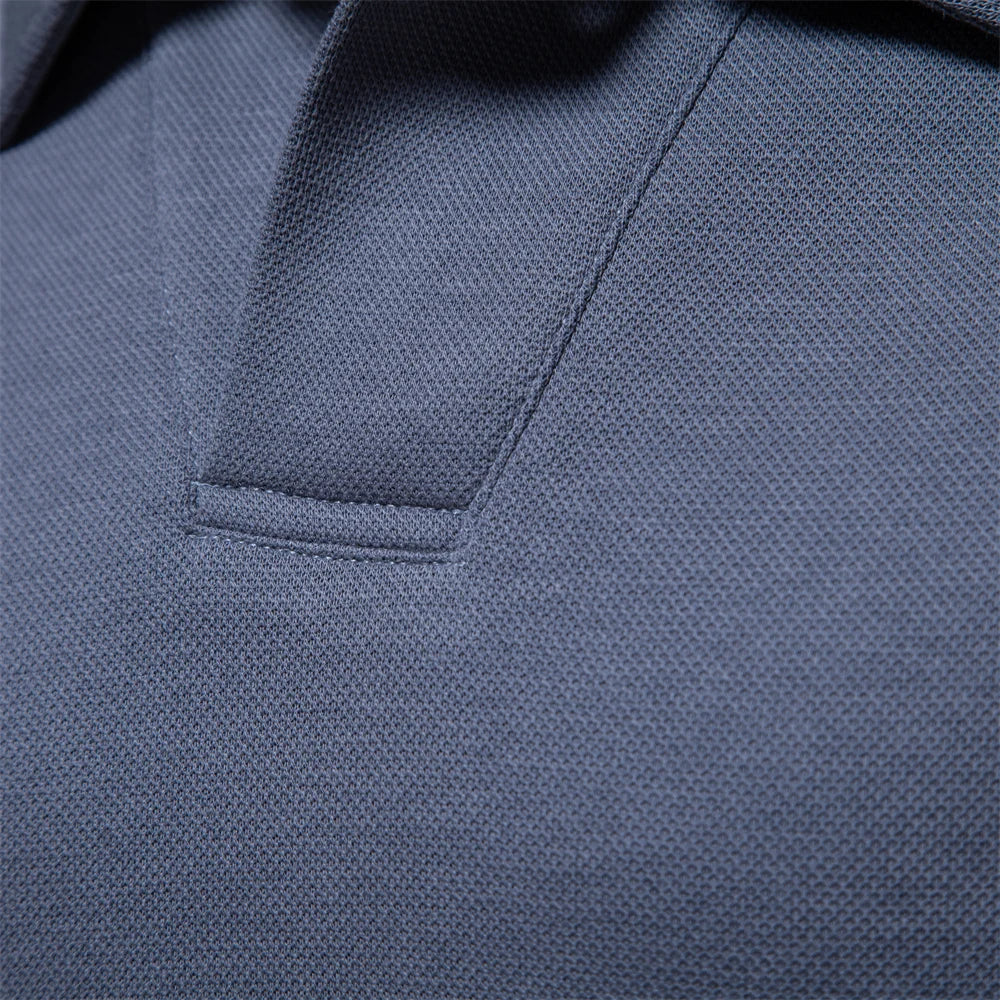 Men's Embroidery Polo Shirt With Turn Down Collar