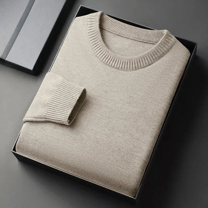 Men's Neck Sweater Whit a Slim Fit