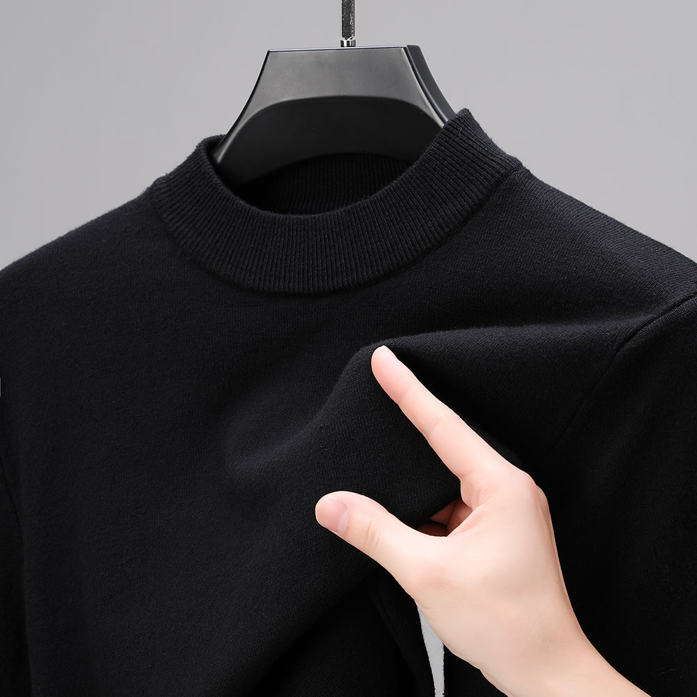 Knitwear Sweater for Autumn/Winter with Mock Neck