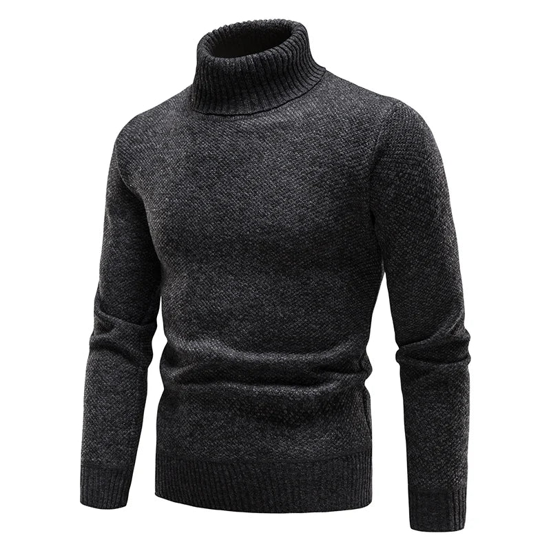 Sweater Men Turtleneck Luxury Brand