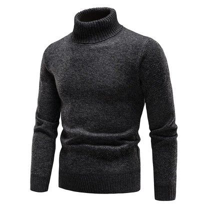 Sweater Men Turtleneck Luxury Brand