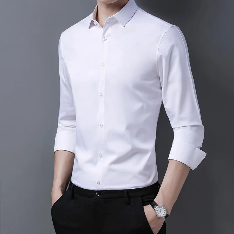 Men's Casual Fashion Business Sleeved Shirt