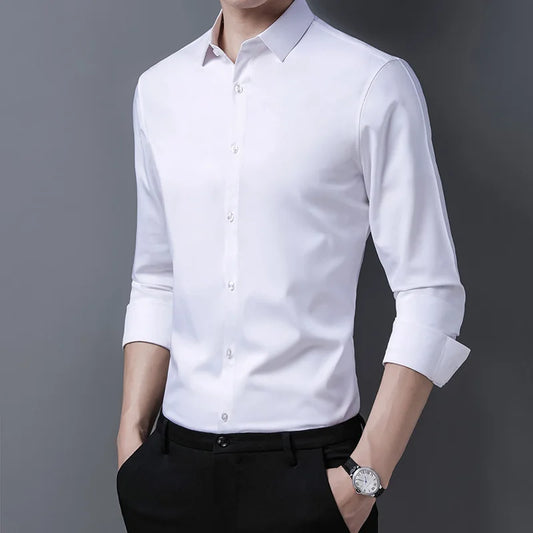 Men's Casual Fashion Business Sleeved Shirt